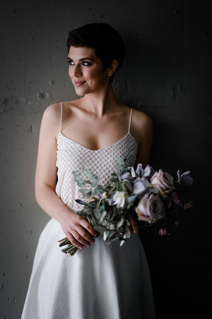 thereseundluise-brautrock-midi-aus-cloque-spitzetop-spagettiträger