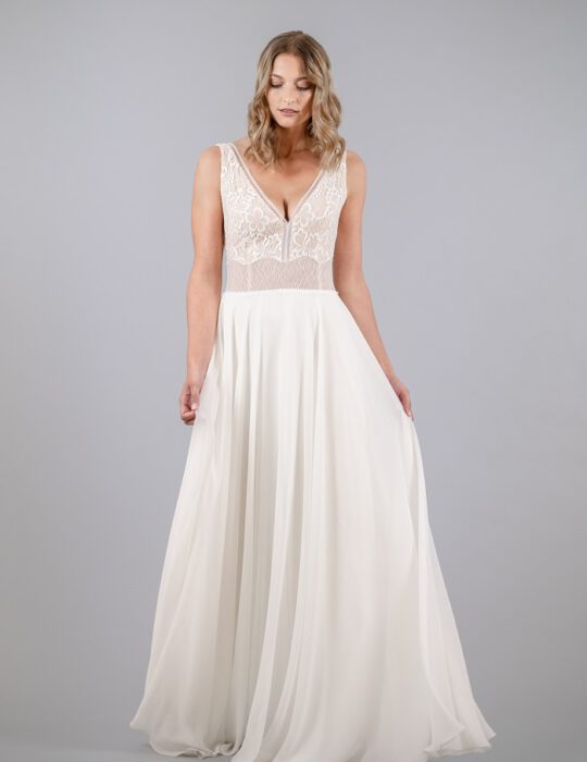 thereseundluise-brautkleid-2023-tiefer-v-ausschnitt