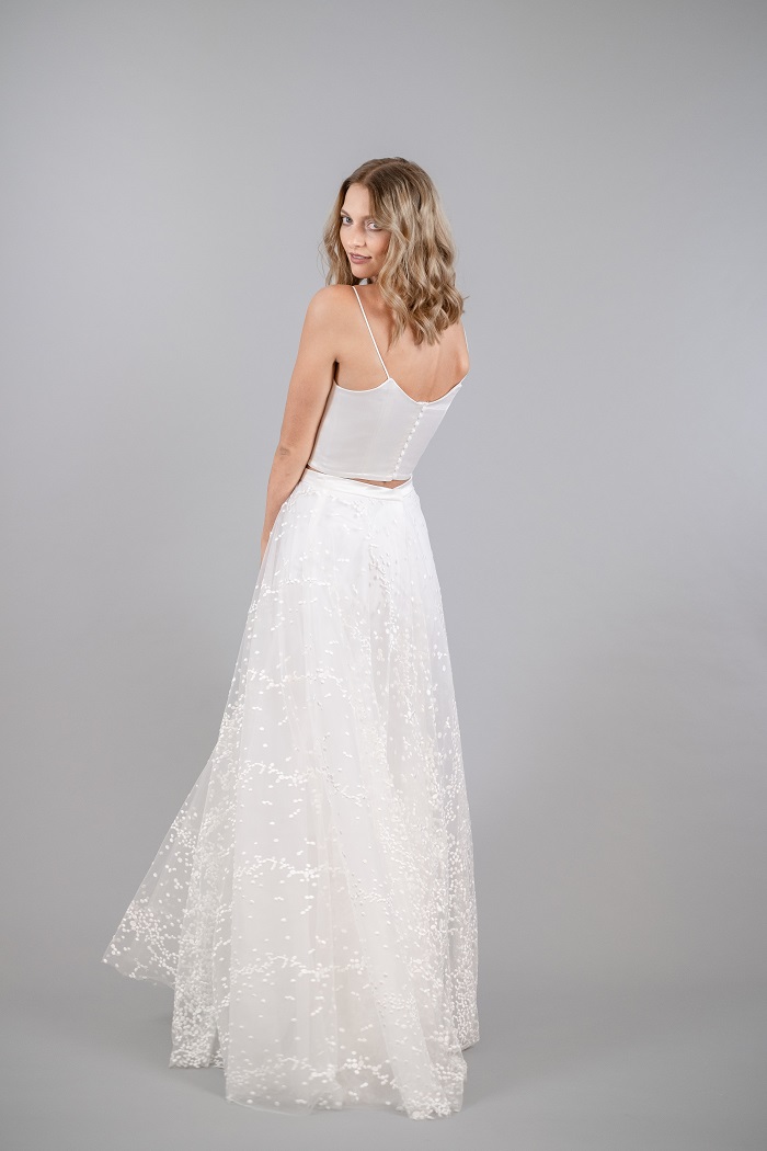 thereseundluise-brautkleid-zweiteiler-2023-spaghettiträger-punkte-tüll-omara-8 thereseundluise-brautkleid-zweiteiler-corsage-rock