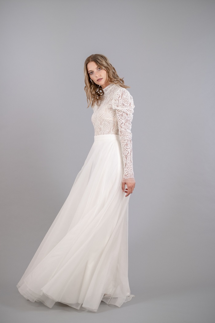 thereseundluise-brautkleid-zweiteiler-body-martina-puffärmel-rock-nina-11 thereseundluise-brautkleid-zweiteiler-spitzenbody-seidenrock